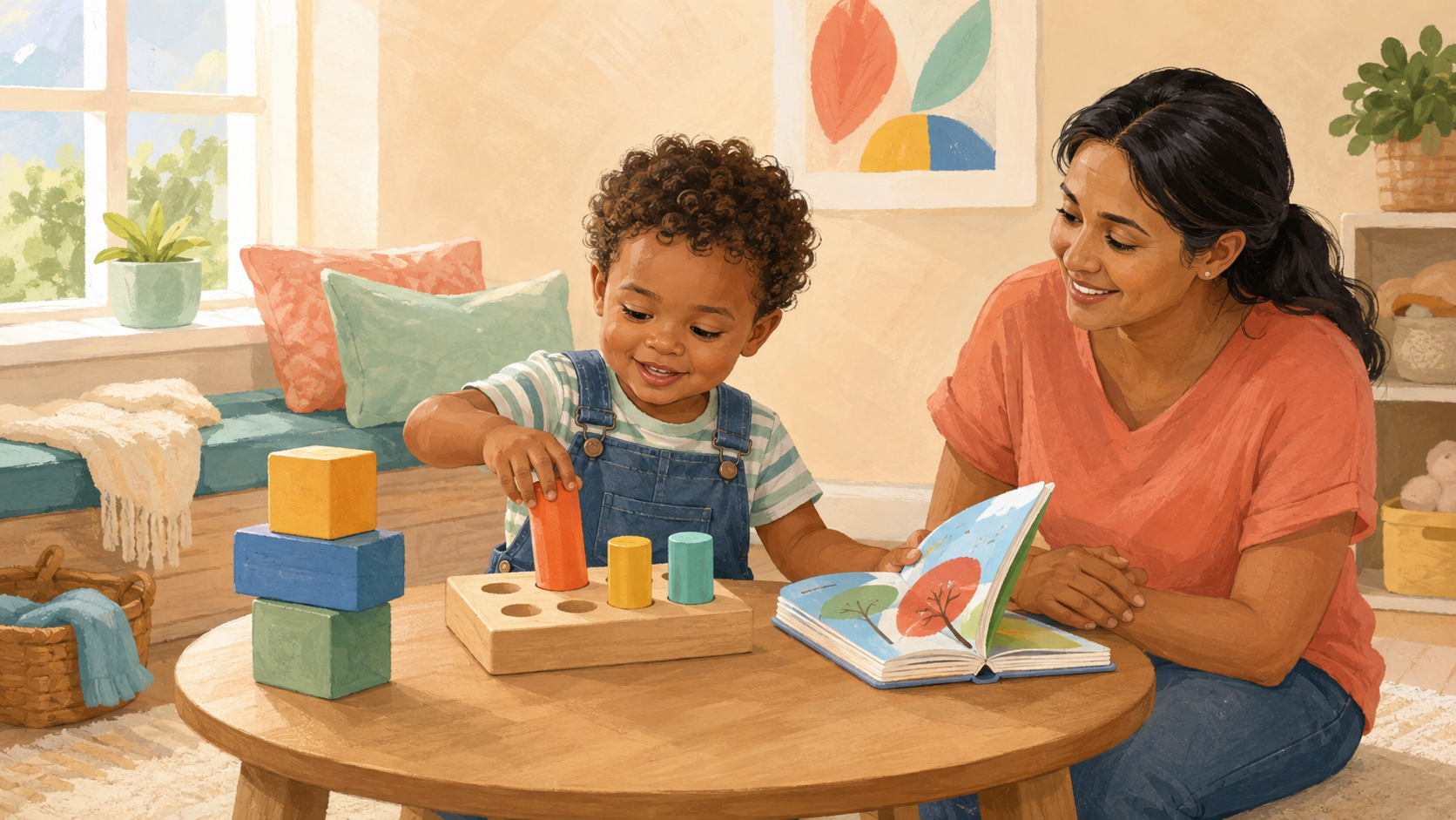 Illustration for Fine Motor Skills for 3-Year-Olds: What Parents Can Expect and Practice