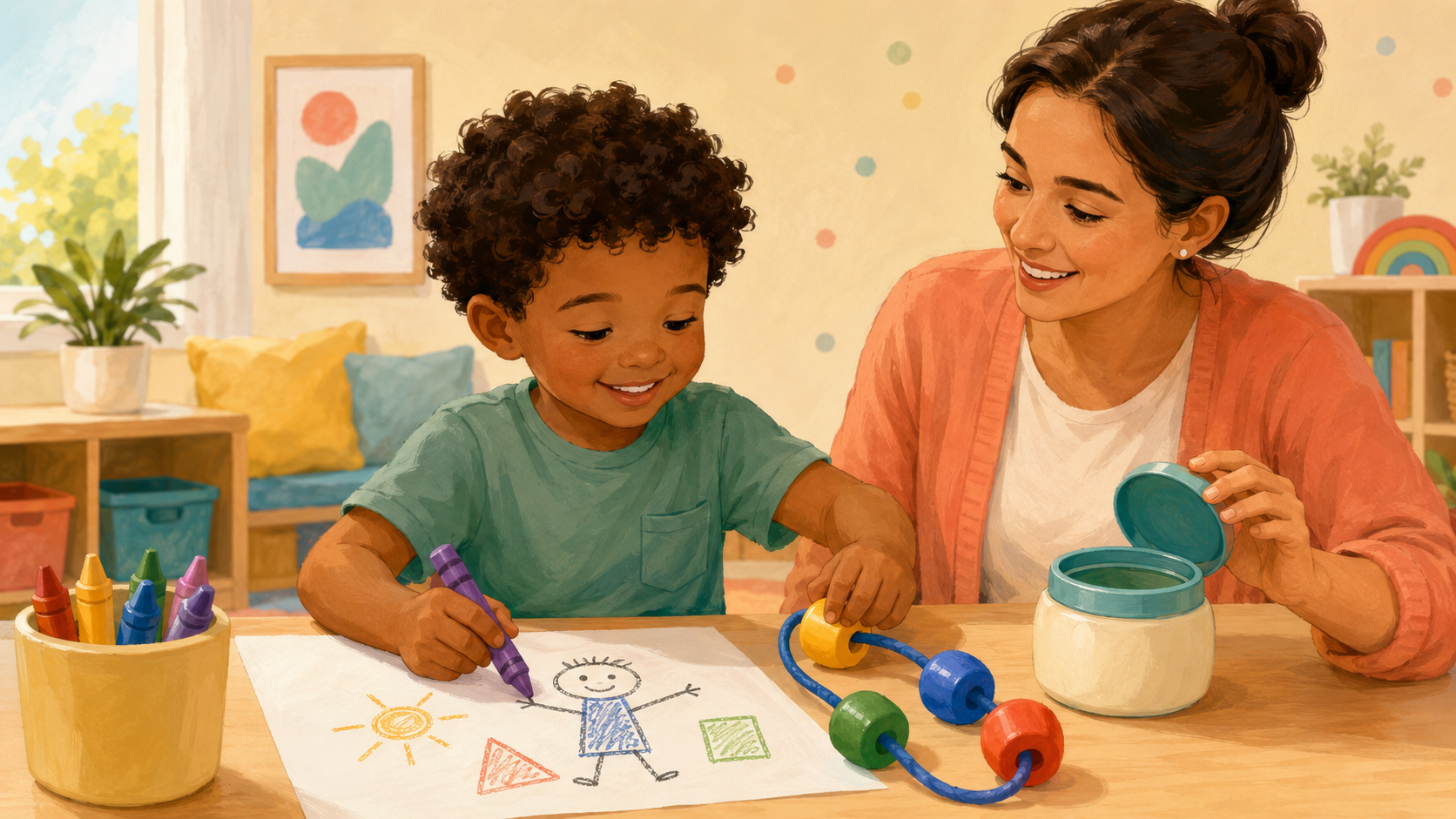 Illustration for Fine Motor Skills for 4-Year-Olds: Everyday Milestones and Play Ideas